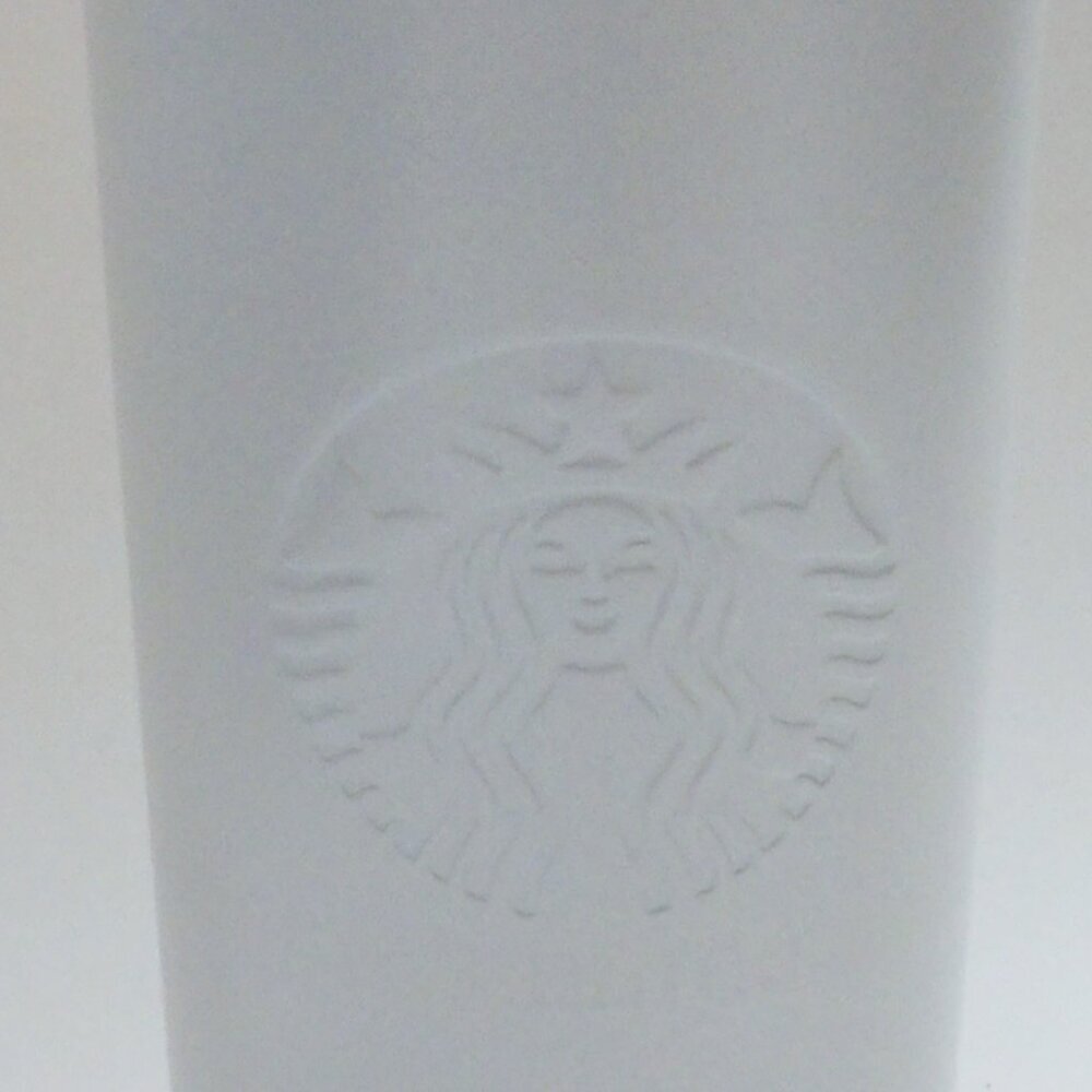 Starbucks White Pearlized Stainless Steel Travel Mug 16 oz. NEW w/ Bonus Wrapper - Picture 11 of 13